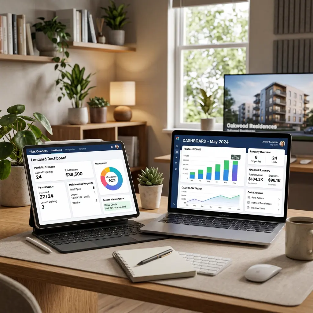 Property Management Software for Landlords Dashboard